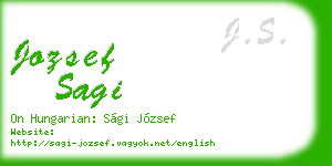 jozsef sagi business card